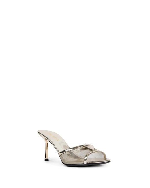 Prada Metallic Open-Toe High-Heeled Sandals