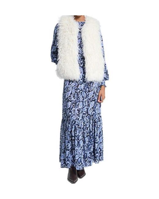 MICHAEL Michael Kors Blue Faux Shearling Vest