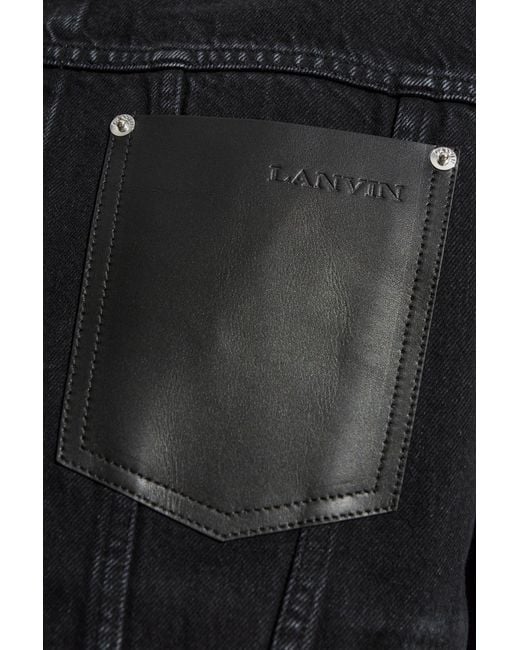 Lanvin Black Denim Jackets for men