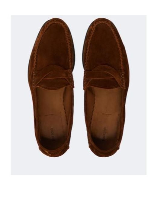 Tom Ford Brown Ripley Suede Loafers for men