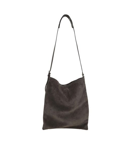 Dries Van Noten White Suede Tote Bag for men
