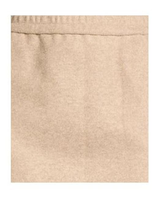 Max Mara Natural Solid Wool Blend Flare Skirt