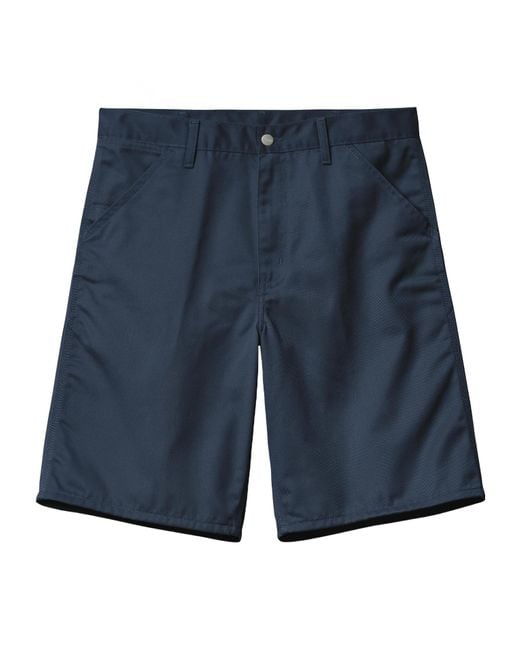 Carhartt Blue Simple Short for men
