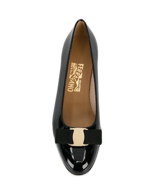Ferragamo Black Ferragamo Vara Bow Pumps