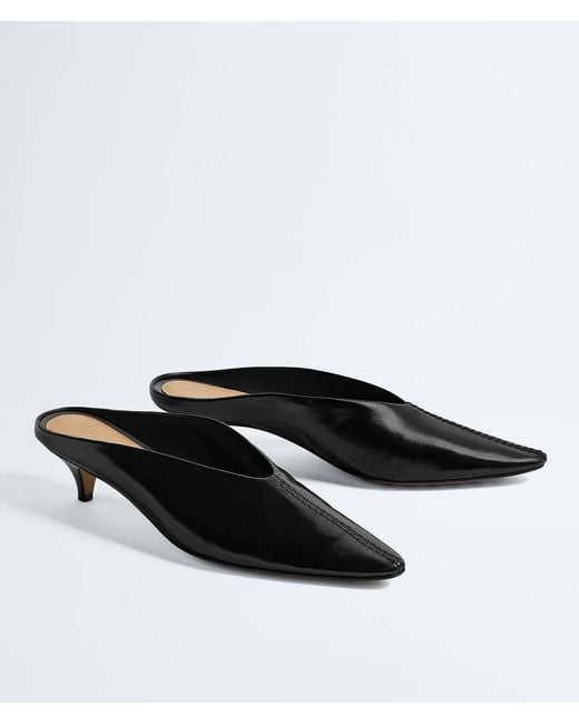 Bottega Veneta Black Vesta Mule Pump