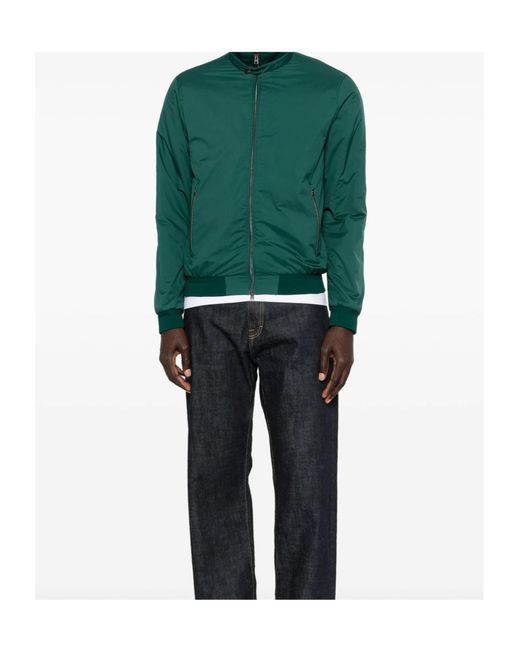 Herno Green Zip-Up Jacket for men