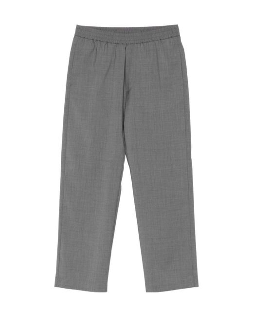 Barena Gray Elastic Waist Casual Pants