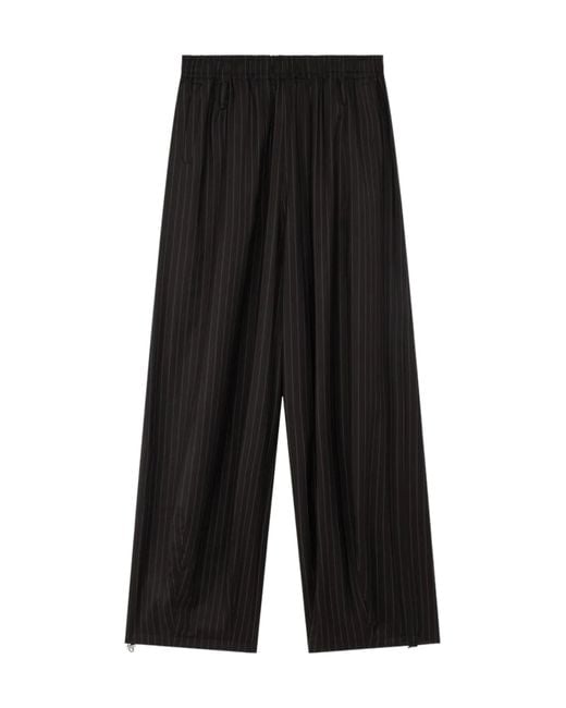 Frankie Shop Black Casual Pants With Elastic Waistband