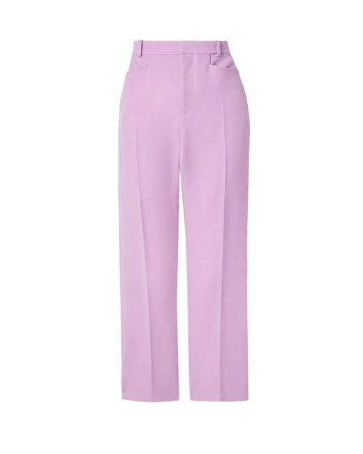 Tom Ford Purple Wool Blend Casual Pants