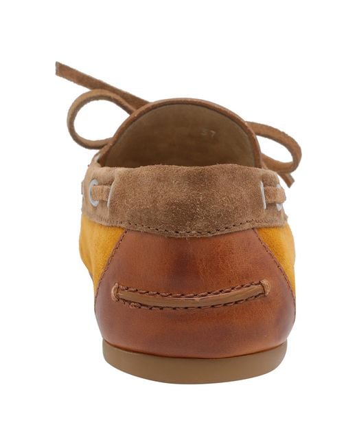 Miu Miu Brown Lace-Up Boat Flat Shoes