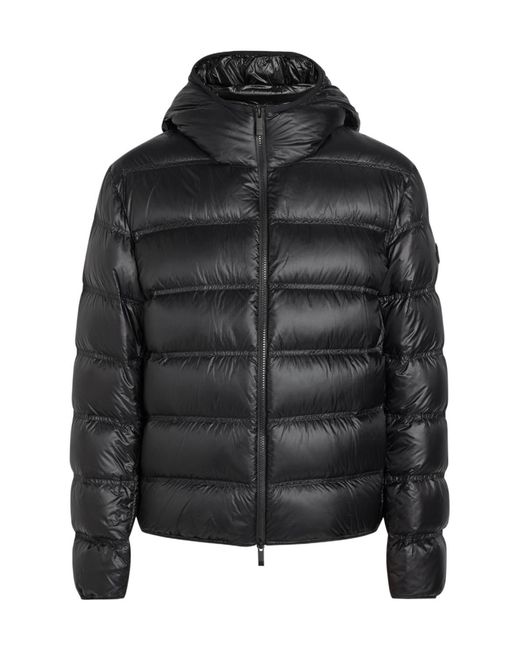 Moncler Black Hooded Padded Nylon Jacket for men