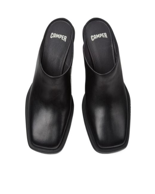 Camper Black Semi-Enclosed Wedge Shoes