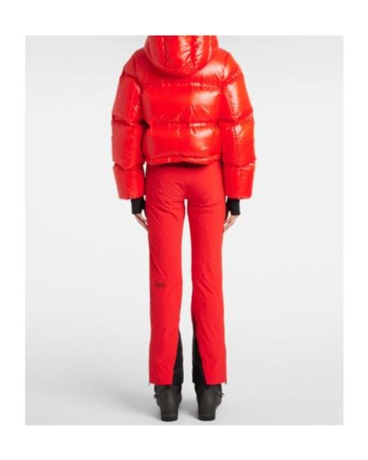 Aztech Mountain Red Minnie Nuke Suit Down Ski Jacket
