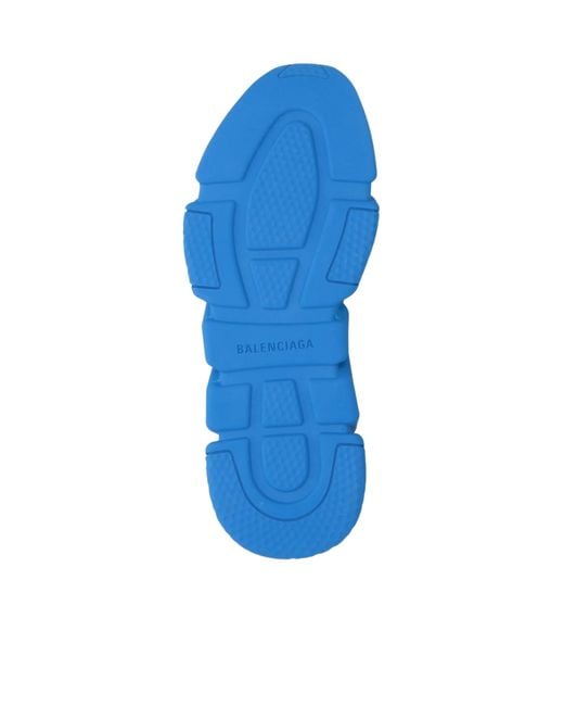 Balenciaga Blue Minimalist Knit Sock Shoes