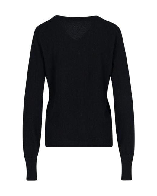 Drumohr Blue V-Neck Knit Sweater