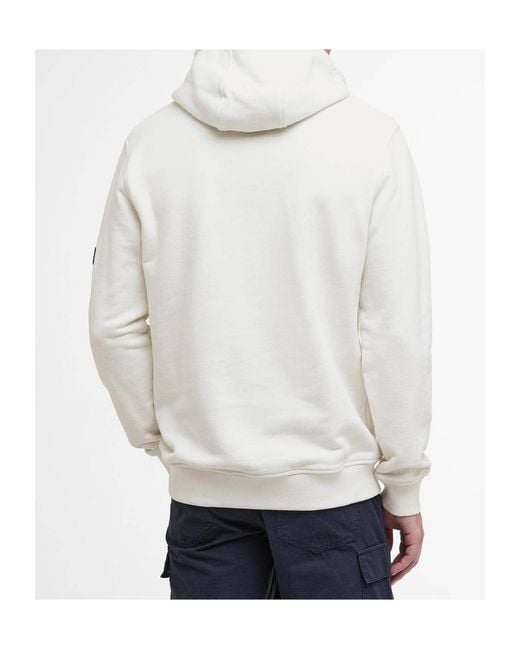 Barbour White Ewan Hoodie for men