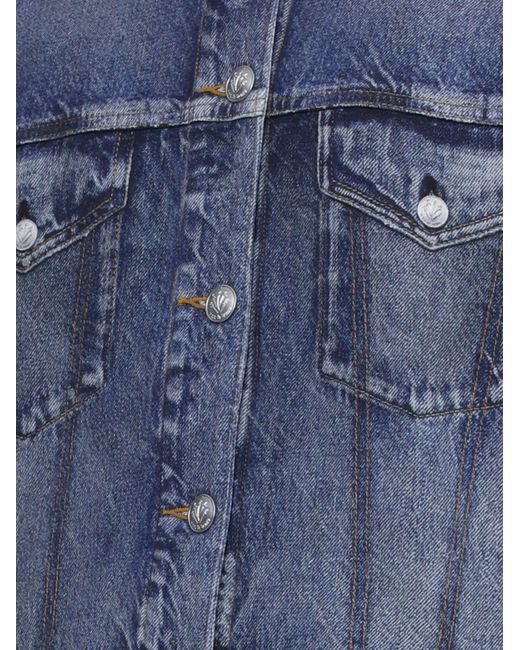 Rag & Bone Blue Cropped Denim Jacket