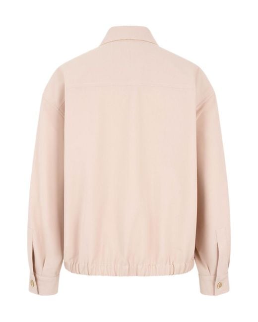 Fabiana Filippi Pink Collared Casual Jacket