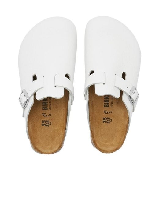 Birkenstock White Logo Muller Shoes
