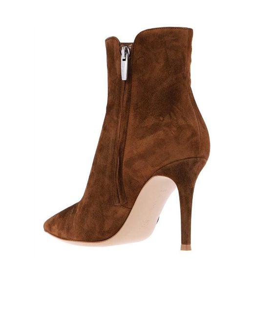 Gianvito Rossi Brown Levy Ankle Boots