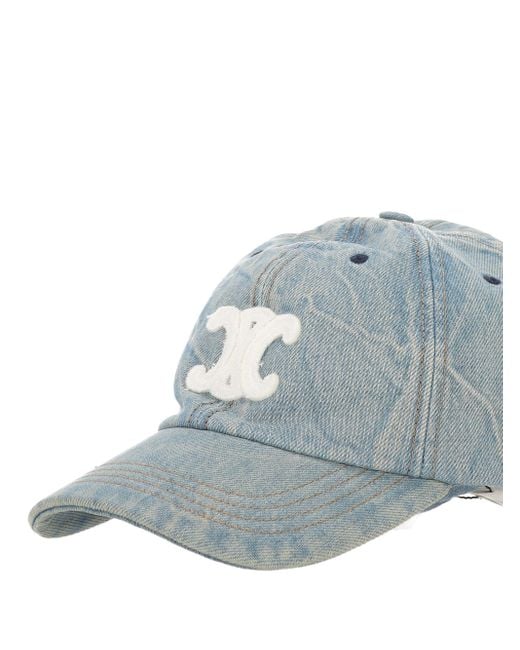 Céline Blue Triomphe Cap for men