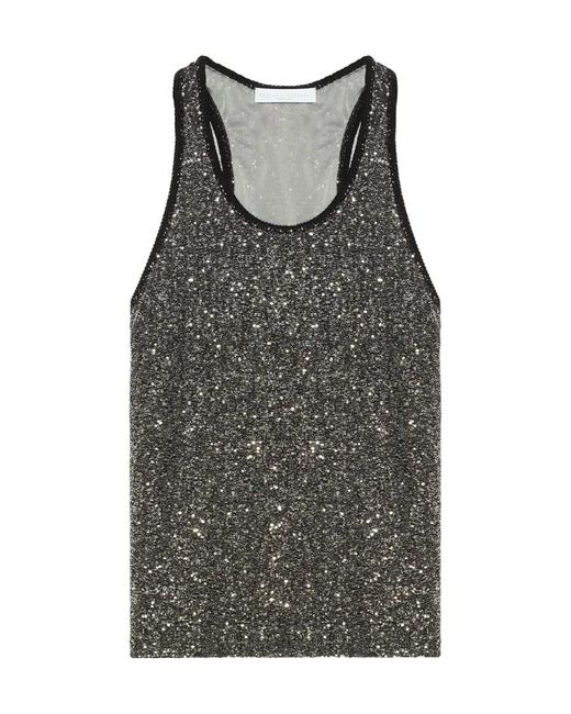 Fabiana Filippi Gray Sleeveless Tops