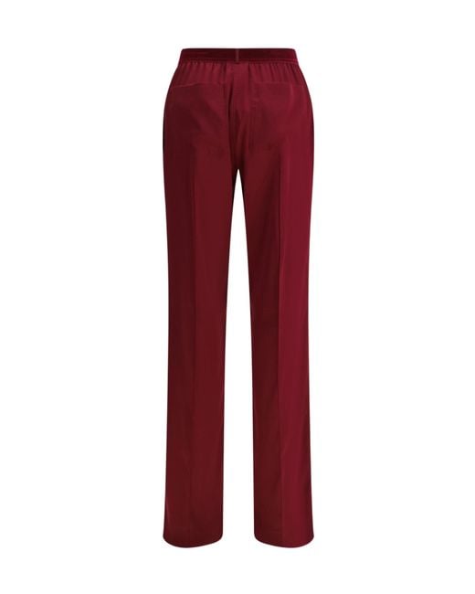 Tom Ford Red Stretch Satin Pj Pants