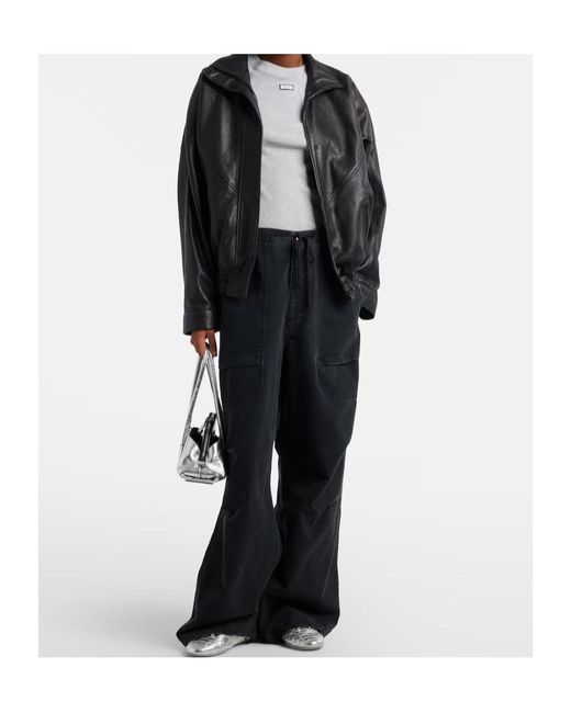 Entire studios Black Cotton Cargo Pants