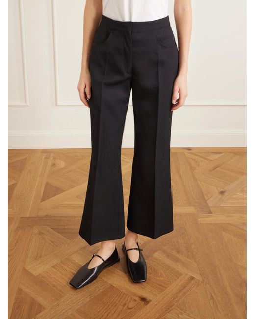 Jil Sander Black Gabardine Tailored Trousers