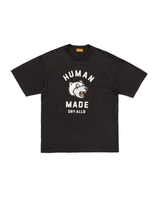 Human Made Black Graphic T-Shirt for men