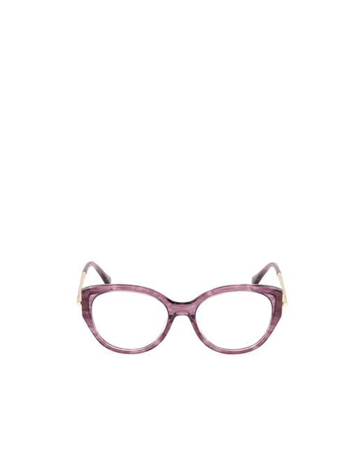 Max Mara Multicolor Oval Frame Glasses