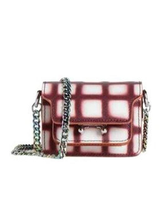 Marni Red Mini Leather Bag