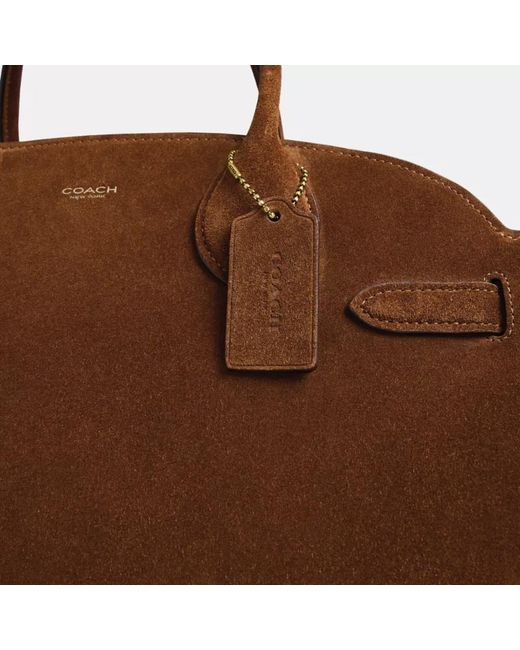 COACH Brown Soft Empire 40 Tote Bag