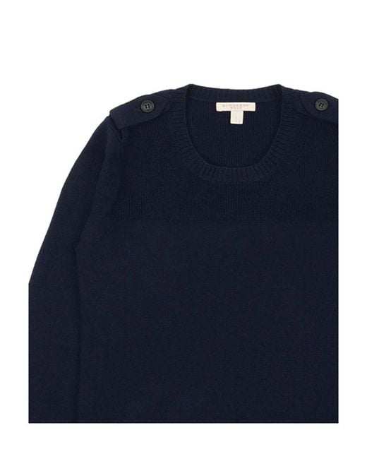 Burberry Blue Long-Sleeved Pullover