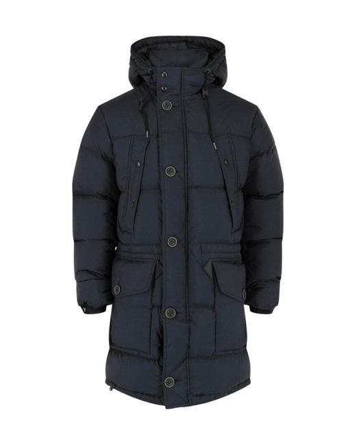 Burberry Blue Quilted Down Jacket for men