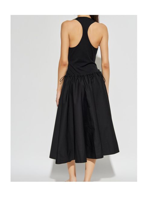 Tory Burch Black Racerback Midi Dress
