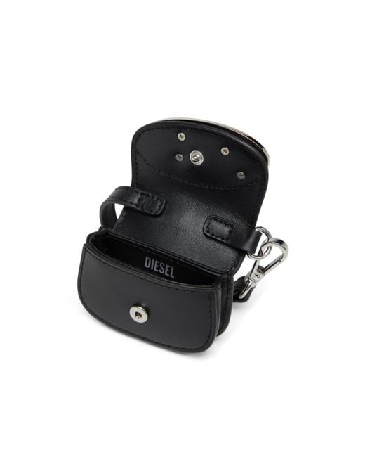 DIESEL Black 1 Dr Pouch Micro Keyring
