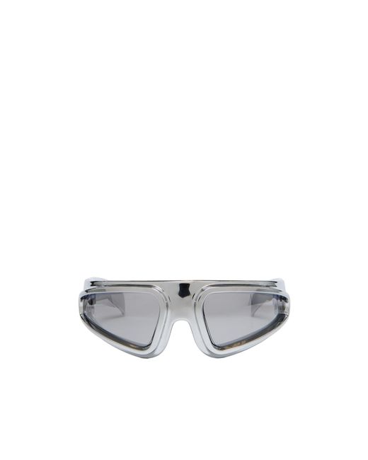 Rick Owens White Ryder Sunglasses