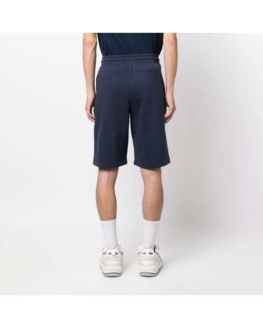 EA7 Blue Logo-Print Track Shorts for men