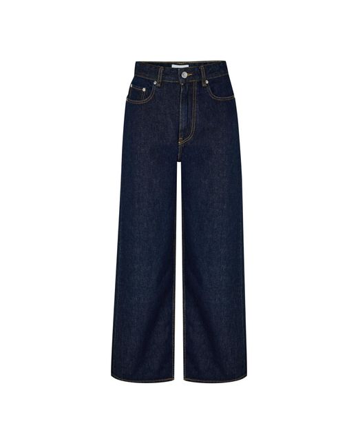 Ganni Blue Wide Leg Jeans