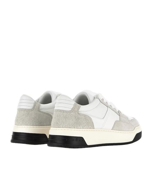 Hogan White Chamallow Lace-Up Sneakers for men