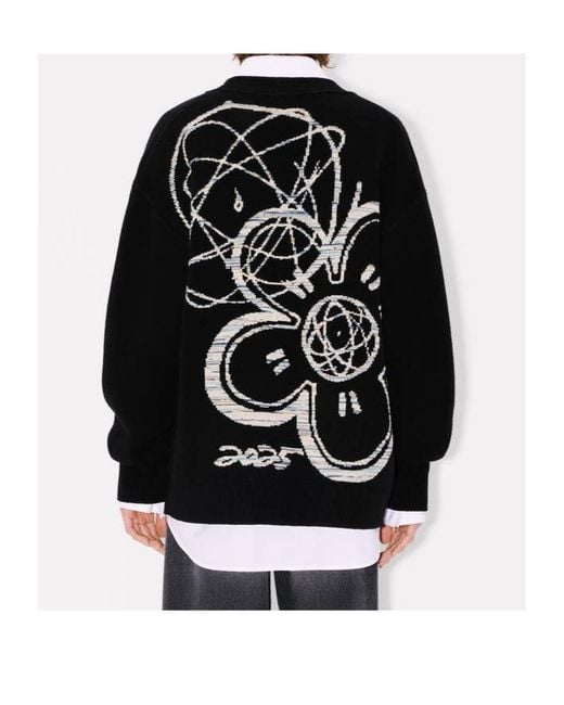 KENZO Black X Futura 2000 Genderless Cardigan for men