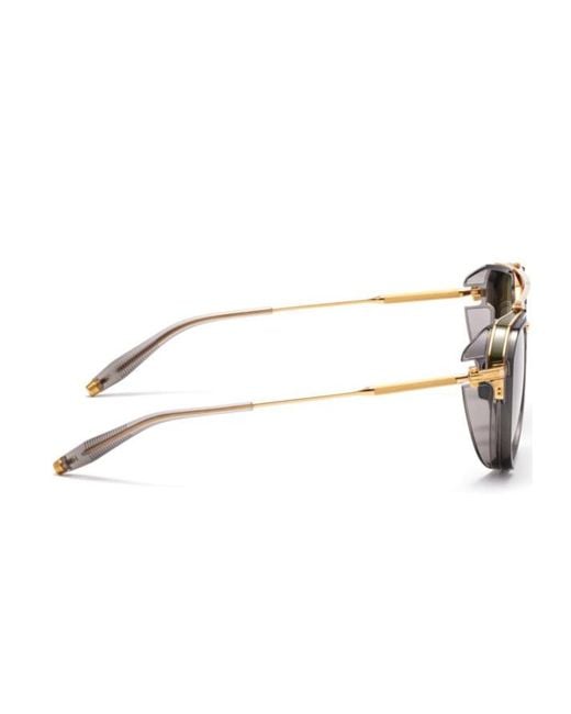 Akoni Green Geometric Sunglasses for men