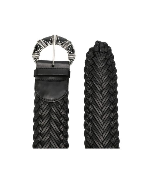 Ba&sh Black Pin-Buckle Belt