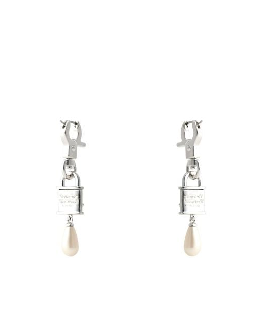 Vivienne Westwood White Delicate Earrings