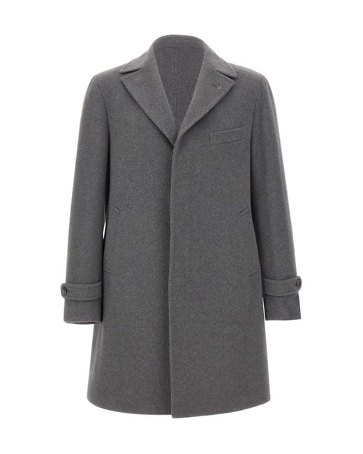 Tagliatore Gray Thomas Single-Breasted Coat for men