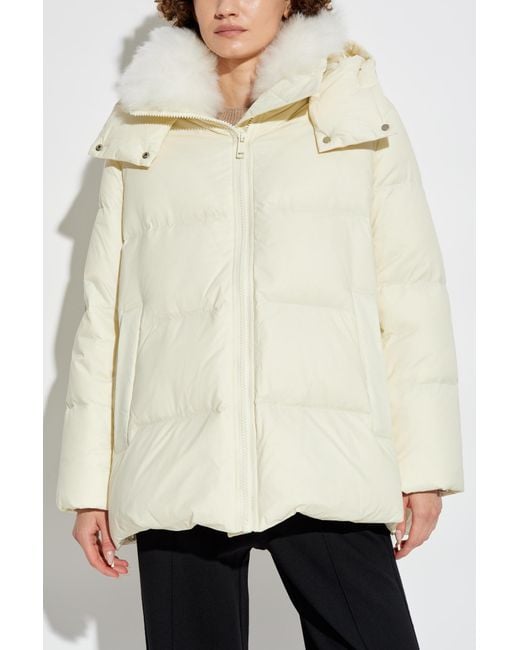 Yves Salomon Natural Shearling-Lined Jacket