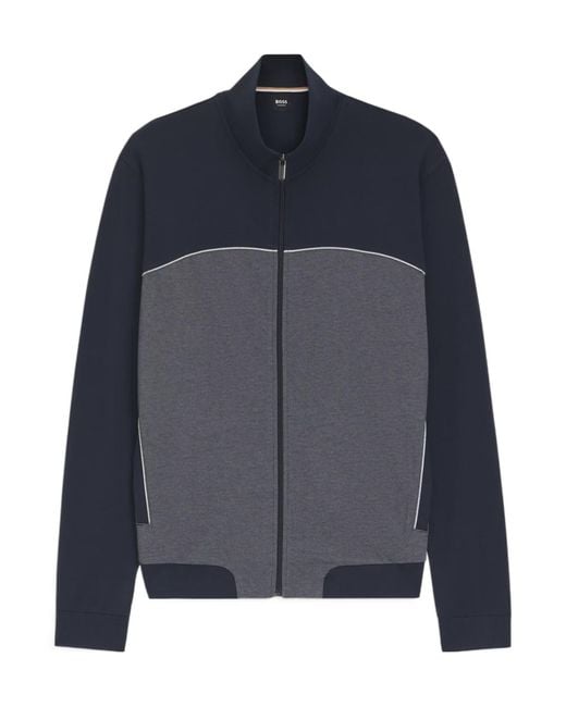 Boss Blue Tracksuit Jacket for men