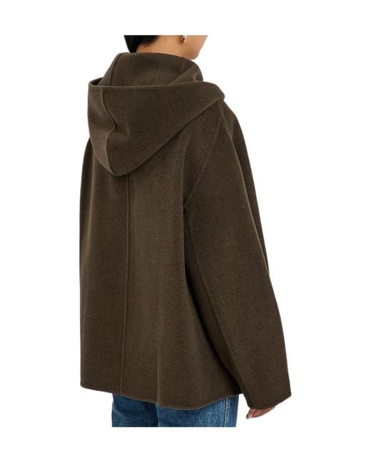 Khaite Green Dolem Hooded Wool Jacket