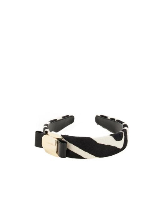 Ferragamo Black Vara Bow Headband